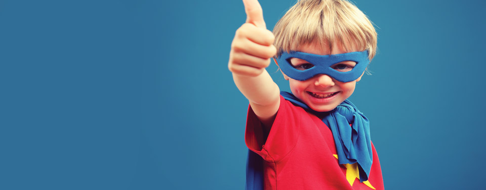 Superhero Child Banner