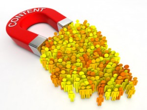 b2b content marketing magnet attracting multiple users