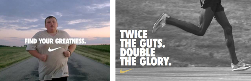 Nike emotional branding adverts