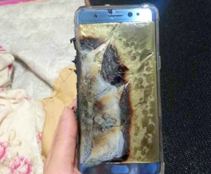 PR Fails – a burnt Samsung Galaxy Note 7