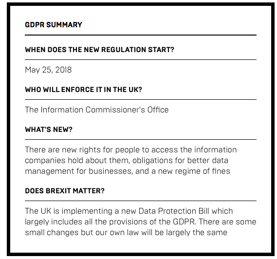 GDPR summary