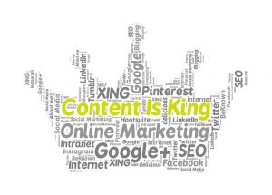 Content is king word cloud